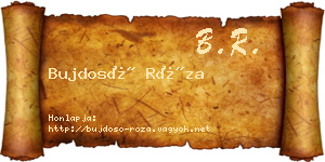 Bujdosó Róza névjegykártya